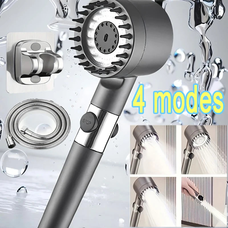 🚿 Luxury Filtered Shower Head | High Pressure, Water Saving, 4 Spray Modes